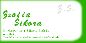 zsofia sikora business card